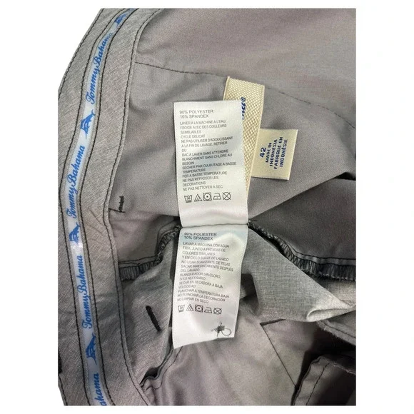 Tommy Bahama Shorts Mens 42 Gray Performance Stretch Golf Casual Lightweight - Picture 10 of 16